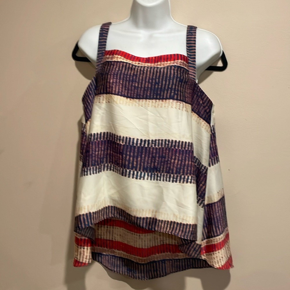 Super cute flared striped shirt, Rachel Roy. Casual every day cute fit Flirty